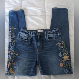 EUC Driftwood Audrey Vale bird jeans 26/29